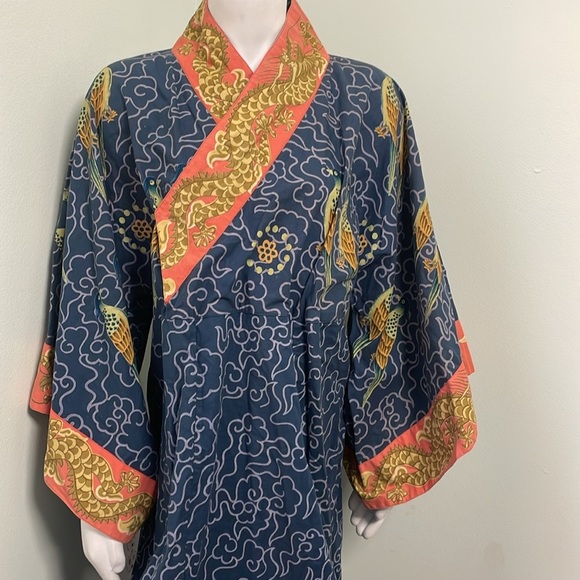 J. Peterman Company Dragon Kimono Dress XS - Picture 2 of 9